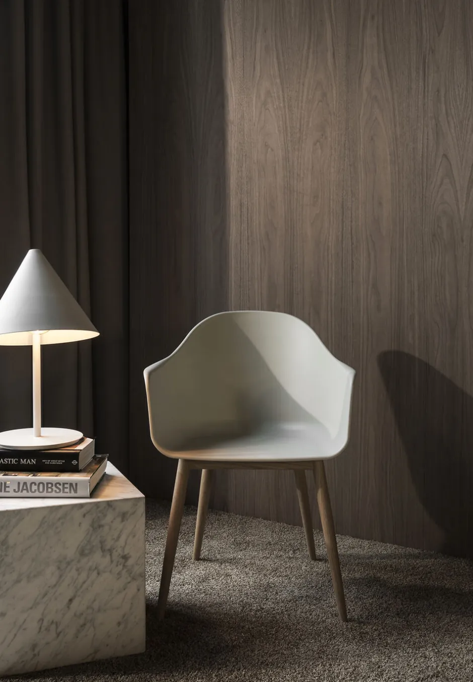 Møbler<Audo Copenhagen Harbour Dining Chair, Wood Base, Sh