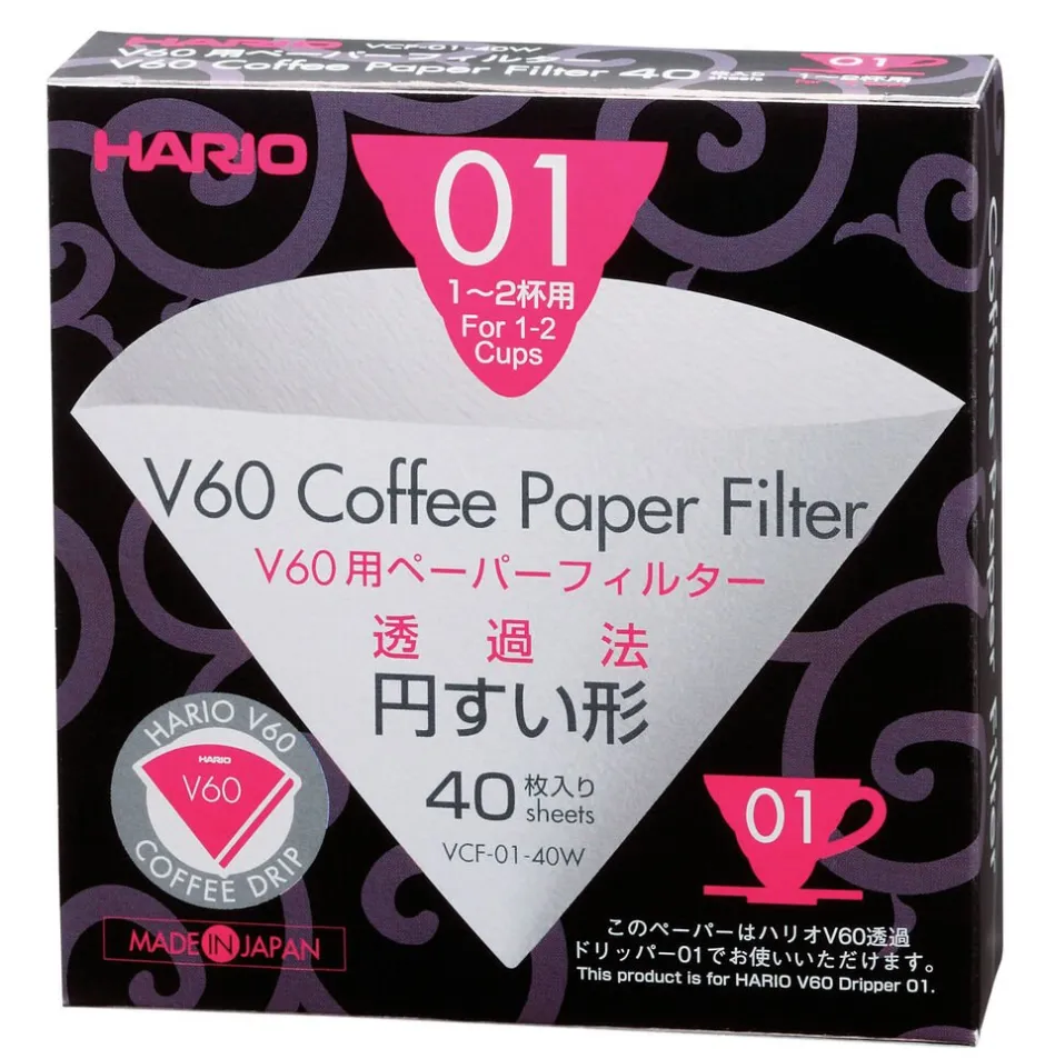 Kaffe & Te<Hario Paper Filter 1 Cup (40 pcs. Box)