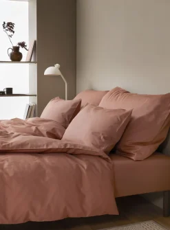 Sengetøj & Lagner<Høie Harmoni stonewashed pudebetræk Terracotta