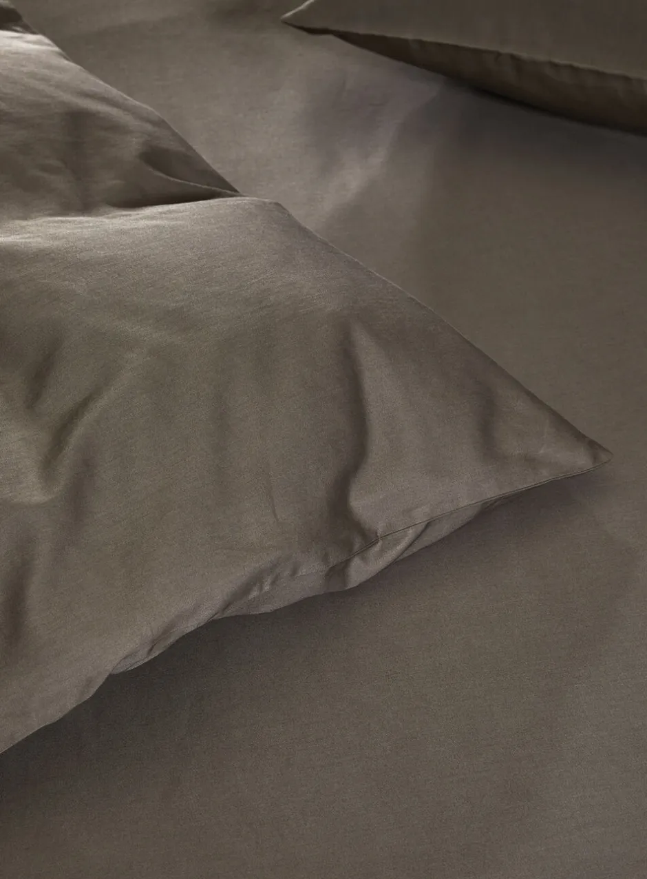 Sengetøj & Lagner<Høie Harmoni stonewashed pudebetræk valnød Valnød