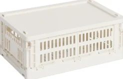 Opbevaring<Hay Colour Crate Lid Plastic-Small-Off-white