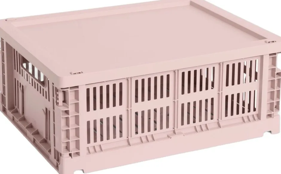 Opbevaring<Hay Colour Crate Lid Plastic-Medium-Blush
