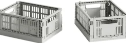 Opbevaring<Hay Colour Crate, Mini, 2 stk. Light grey