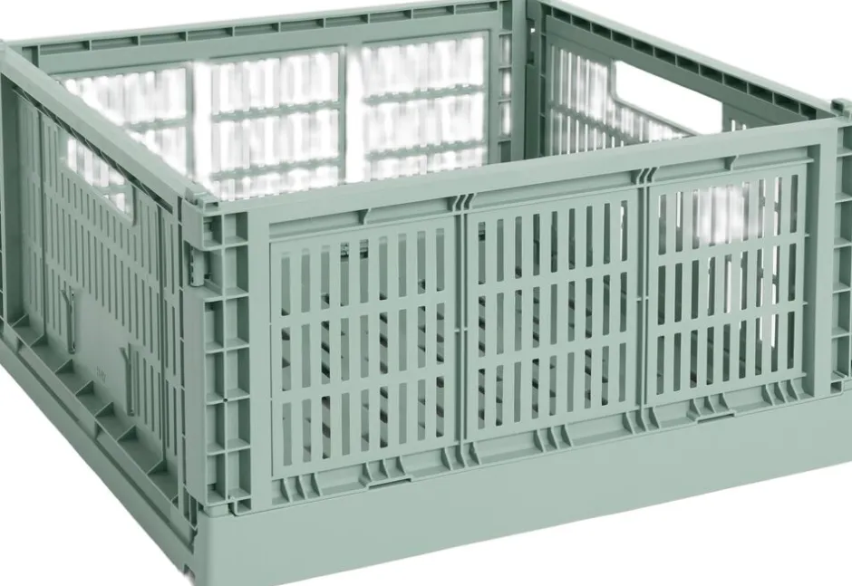 Opbevaring<Hay Colour Crate-Large Square- Sage green