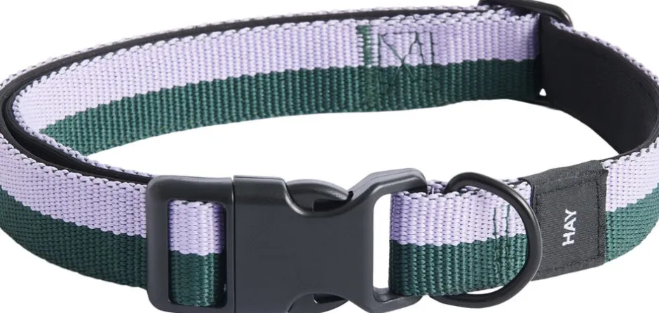 Til Boligens Kæledyr<Hay Dogs Collar Flat-M/L-Lavender,