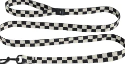 Til Boligens Kæledyr<Hay Dogs Leash-Flat Check M/L-Black
