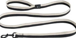 Til Boligens Kæledyr<Hay Dogs Leash-Flat M/L-Black, whit