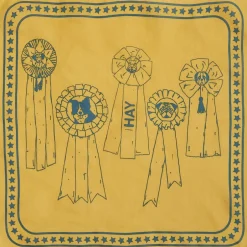 Til Boligens Kæledyr<Hay Dogs Scarf-55 x 55-Ochre