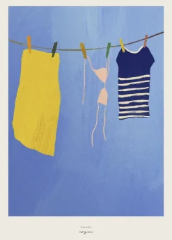 Plakater & Rammer<Poster & Frame Henry Rivers - Laundry Flerfarvet