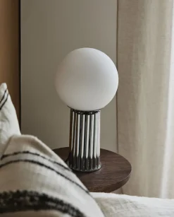Trådløse Lamper<Nordal HERMOD table lamp - chrome finish