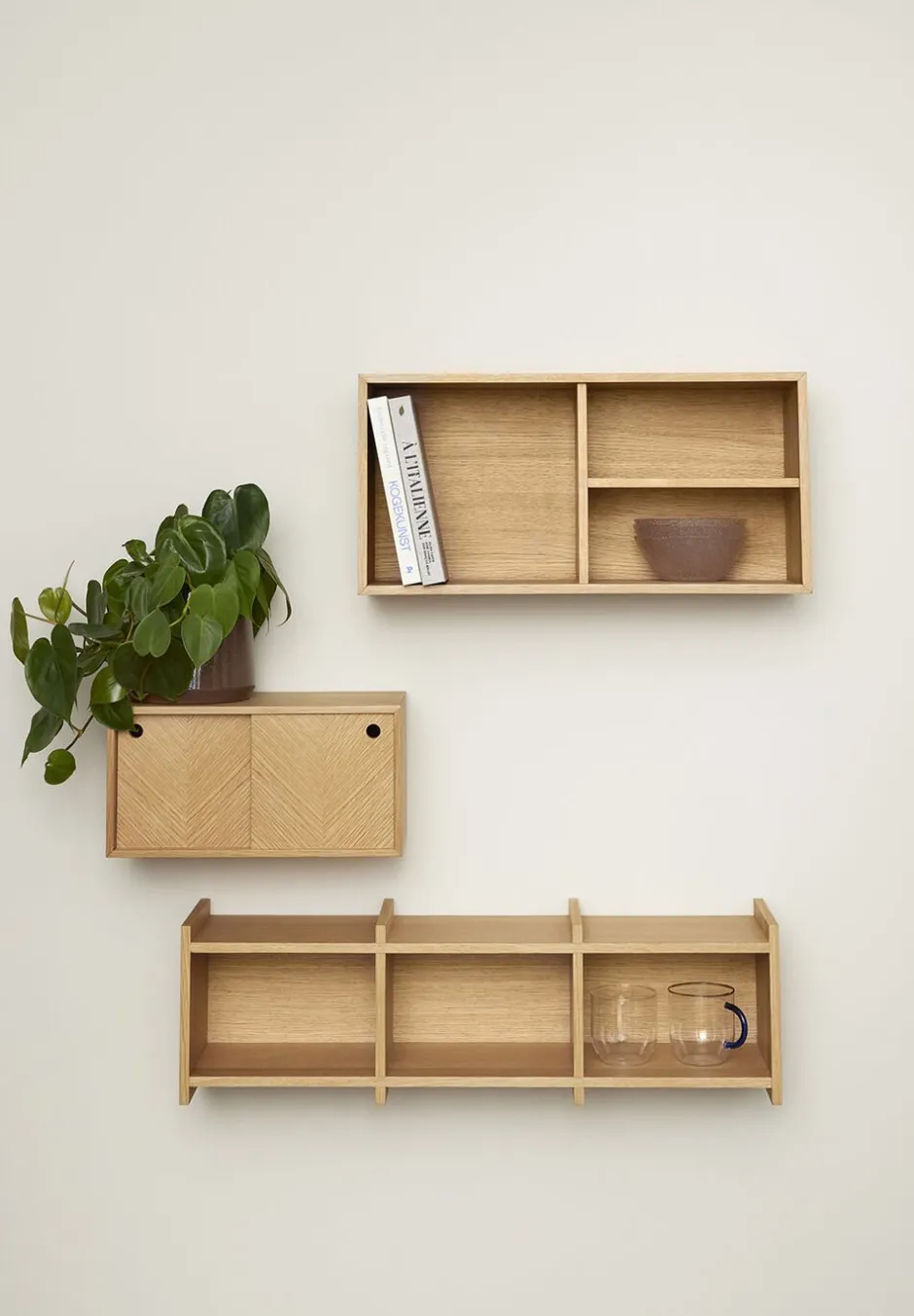 Møbler<Hübsch Herringbone Shelf Natural