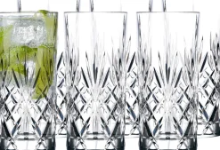 Glas<Lyngby Glas Highball 6 stk. Lyngby Melodia
