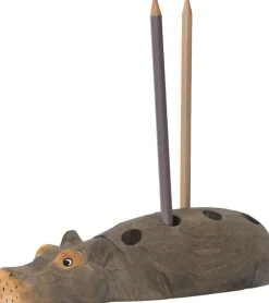 Kontorartikler<Ferm Living Hippo Pencil Holder - Hand-carved