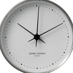 Ure & Vejrstationer<Georg Jensen HK VÆGUR STÅL/HVID 22CM