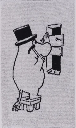 Håndklæder<Moomin Arabia Håndklæde, , Mumifar Grå/sort