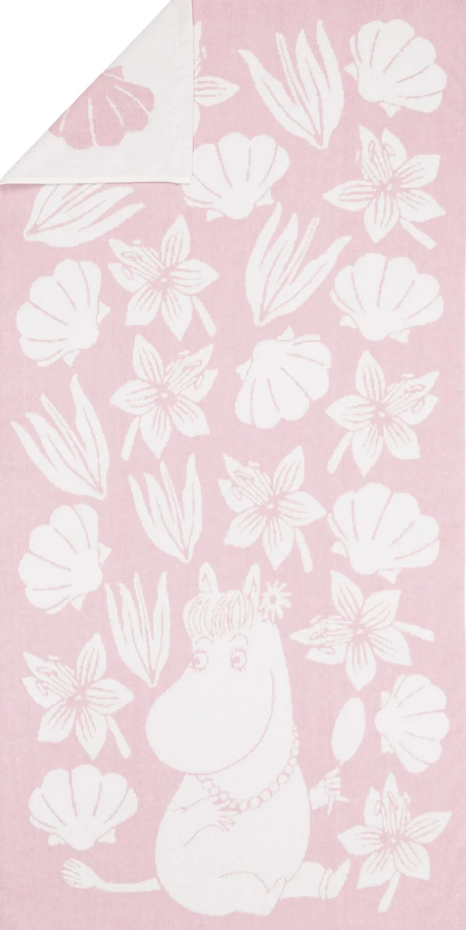 Håndklæder<Moomin Arabia Håndklæde, , Muslinger Rosa