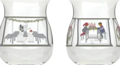 Julepynt<Holmegaard Christmas Julelyslygte 2024 H7. 5 multi 2 stk.