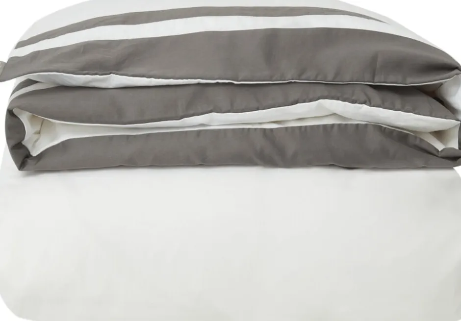 Sengetøj & Lagner<Lexington Hotel Sateen Contrast Duvet Cover White/charcoal