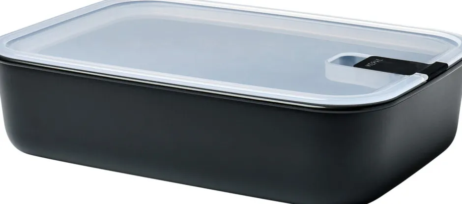 Opbevaring<Mepal Husholdningsboks EasyClip 2250 ml Nordic black PP