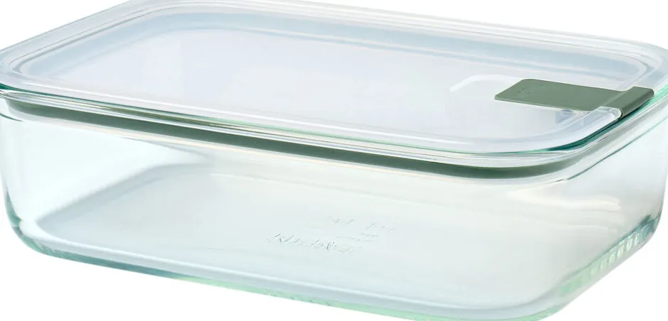 Opbevaring<Mepal Husholdningsboks EasyClip 1500 ml Nordic sage Glas