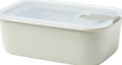 Opbevaring<Mepal Husholdningsboks EasyClip 1000 ml Nordic white PP