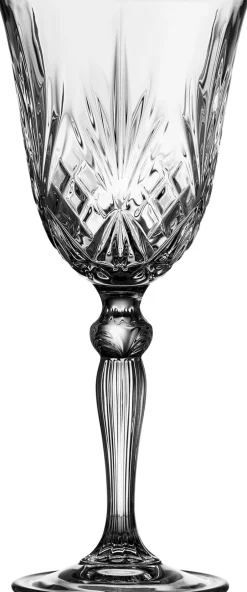 Glas<Lyngby Glas Hvidvin 4 stk. Lyngby Melodia
