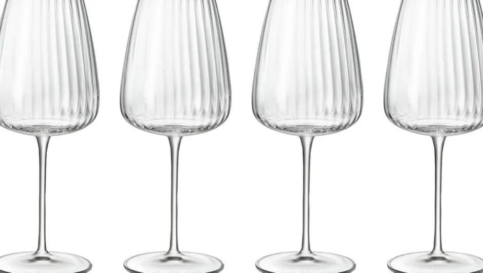 Glas<Luigi Bormioli Hvidvinsglas chardonnay Optica 55 cl 4 stk.