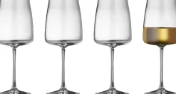Glas<Lyngby Glas Hvidvinsglas Zero 43 cl 4 stk.