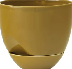Vaser & Urtepotteskjulere<Audo Copenhagen Hydrous Planter, Ø12, Ochre