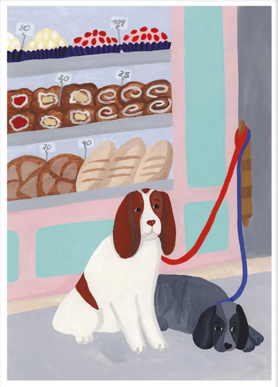 Plakater & Rammer<Poster & Frame Iga Kosicka - Waiting Dogs Flerfarvet