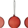 Juletræspynt<Iittala glaskugler 8 cm 5-pak rød