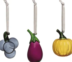 Juletræspynt<Iittala mini frugt & grøntsager 3-pak
