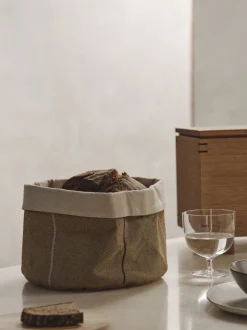 Opbevaring<Ferm Living Ito Kitchen Basket - Round - Natural/Straw