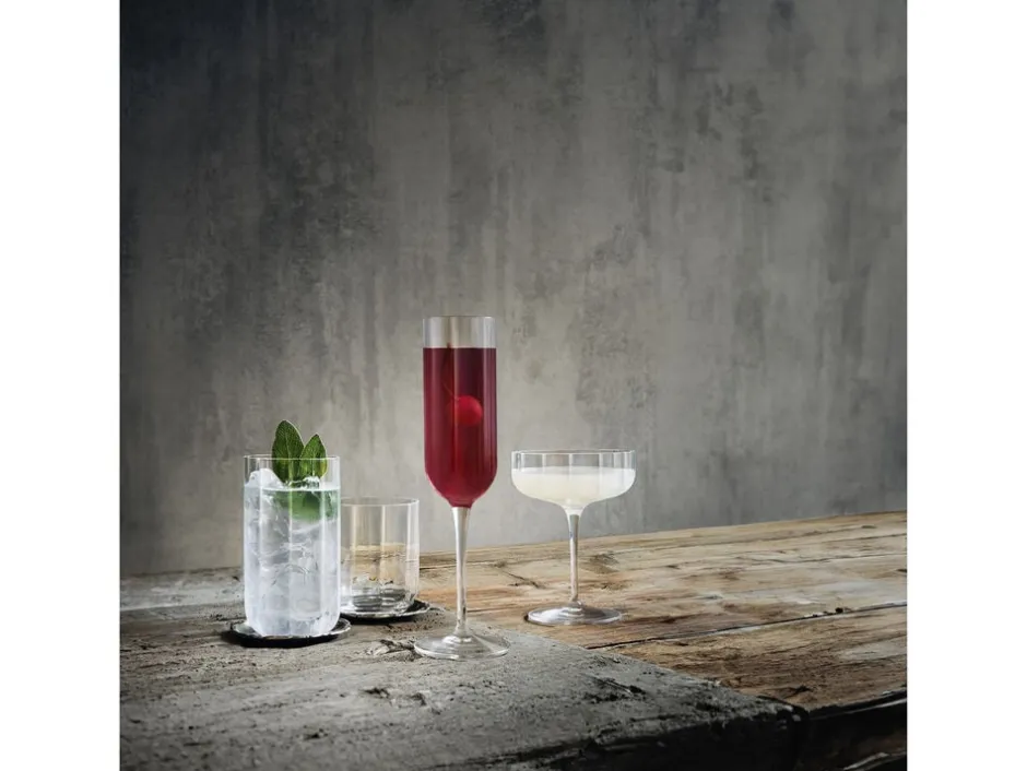 Glas<Luigi Bormioli Jazz champagneglas skål, 4 stk. kla