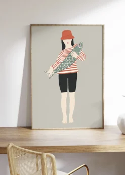 Plakater & Rammer<Poster & Frame Jota de jai - My Fish Flerfarvet
