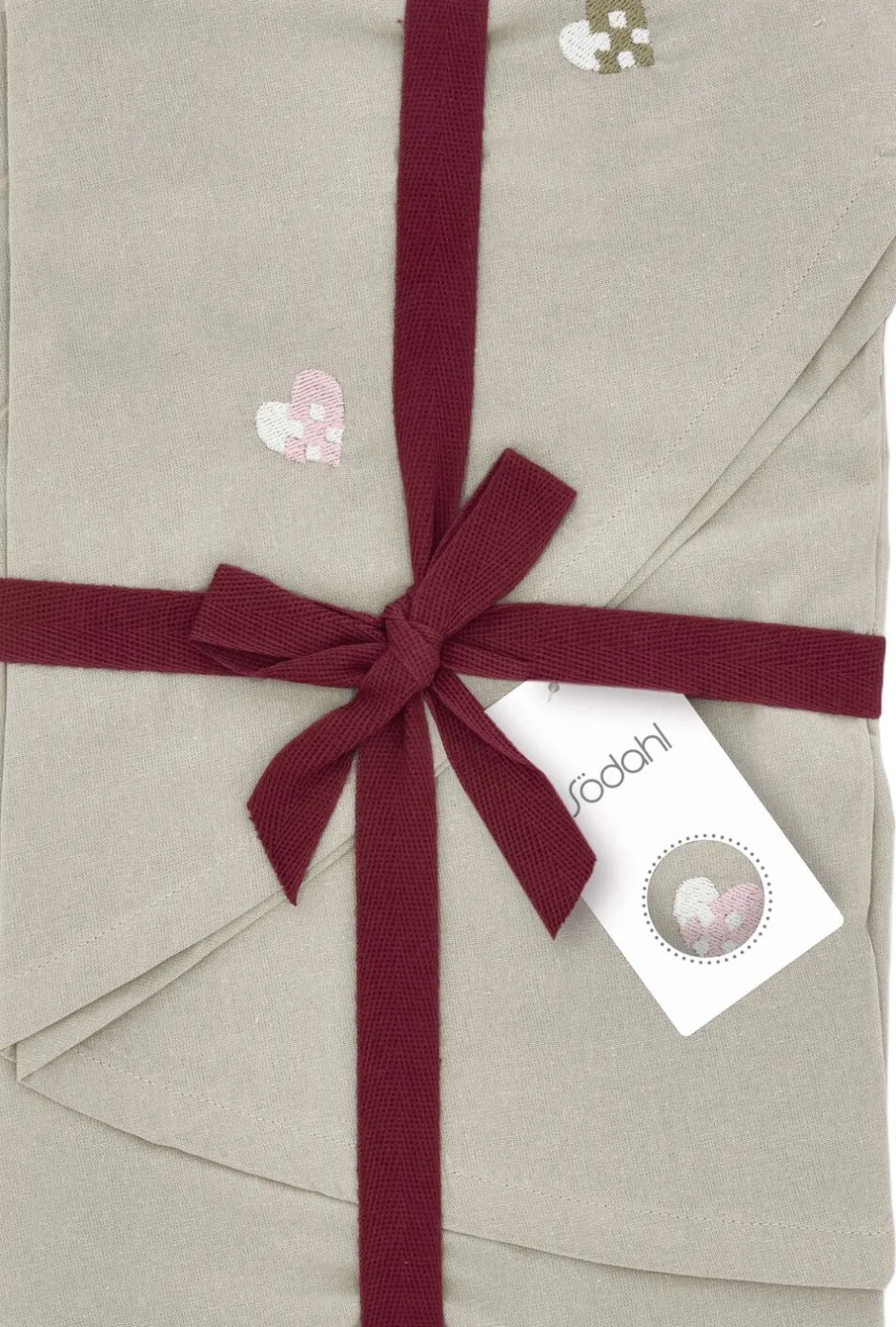 Gulvtæpper|Juletekstiler<Södahl Juletræstæppe dia110 Christmas Hearts Embroidery Rose