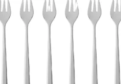Bestik<Gense Kagegaffel Fuga 15,5 cm 6 stk. Mat/Blankt stål