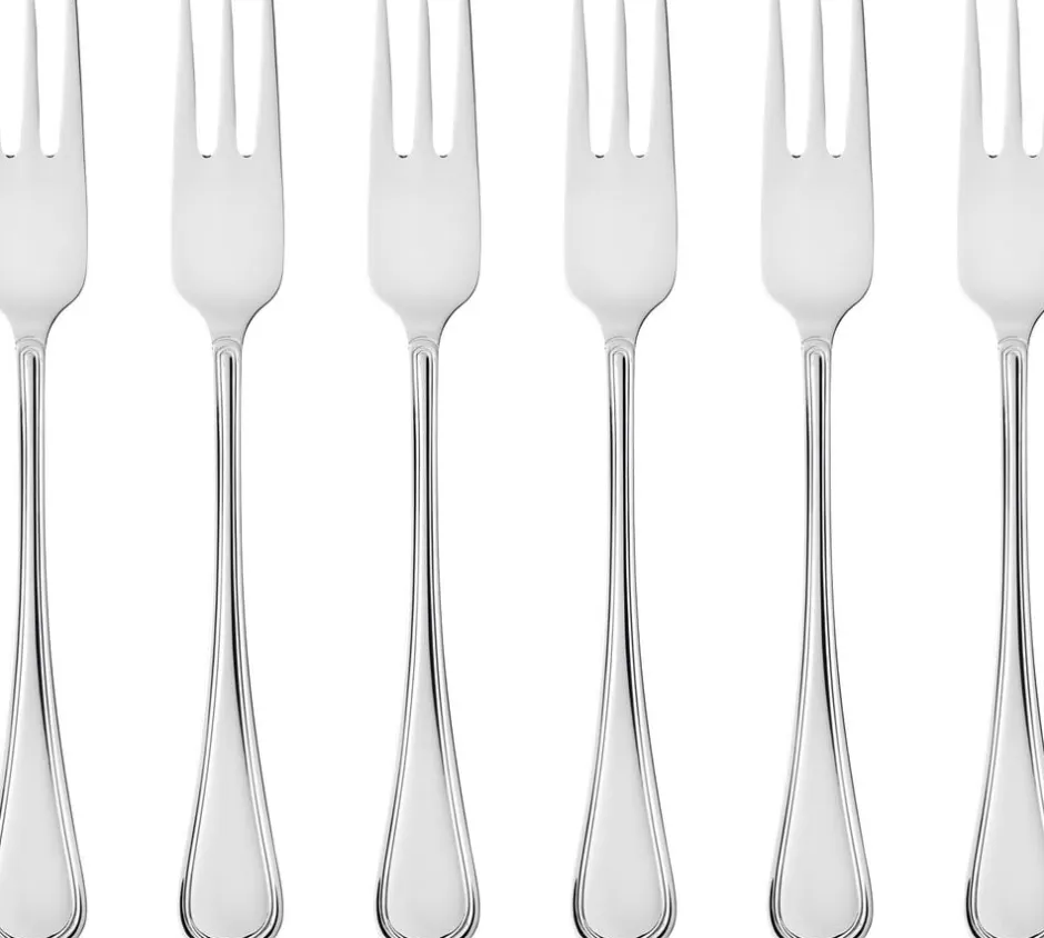 Bestik<Gense Kagegaffel Oxford 16,2 cm 6 stk. Blankt stål