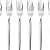 Bestik<Gense Kagegaffel Twist 16 cm 6 stk. Blankt stål