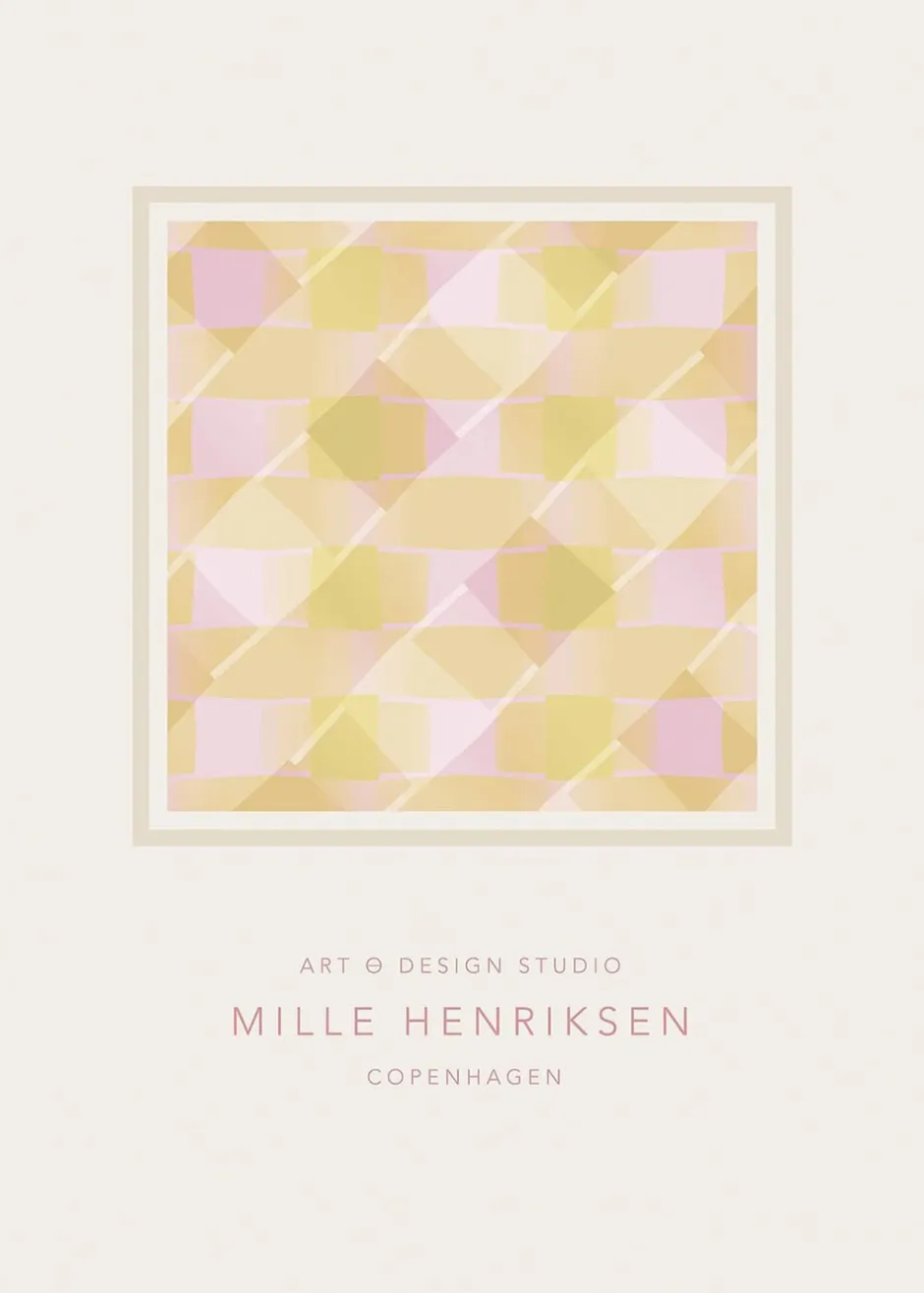Plakater & Rammer<Poster & Frame Kalejdoscope 05 |Beige & gul