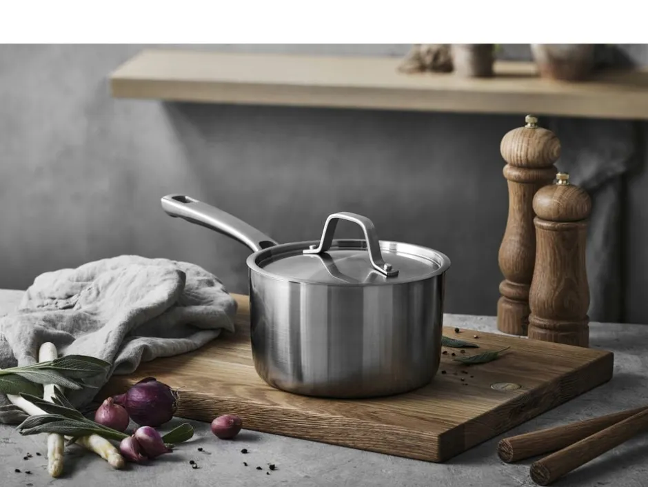 Gryder & Pander<Pillivuyt Gourmet Kasserolle med låg Divette 1,9 liter Rustfrit stål