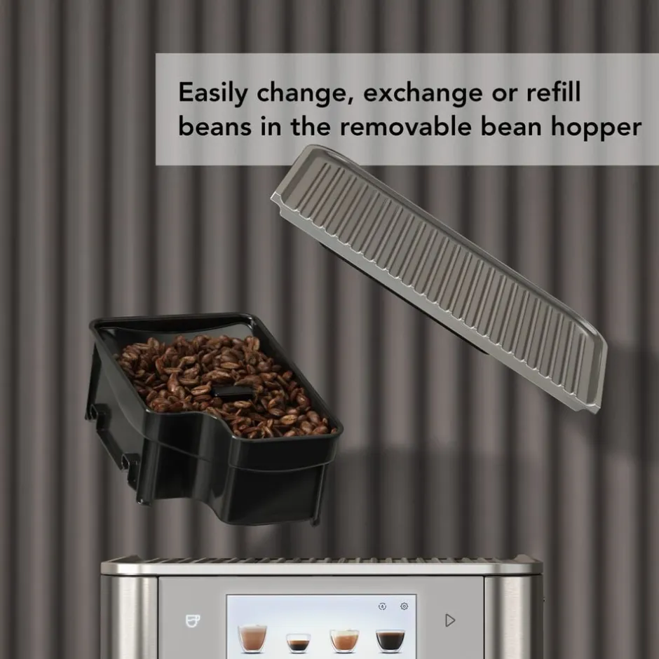 Kaffe & Te<KitchenAid fuldautomatisk espressomaskin-5KES8558ESX