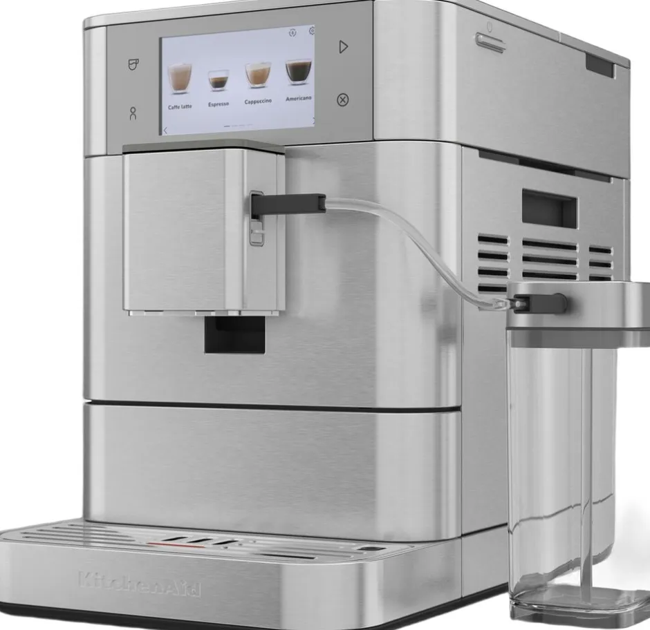 Kaffe & Te<KitchenAid fuldautomatisk espressomaskin-5KES8558ESX
