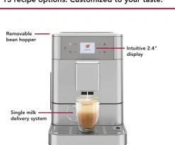 Kaffe & Te<KitchenAid fuldautomatisk espressomaskin-5KES8556ESX