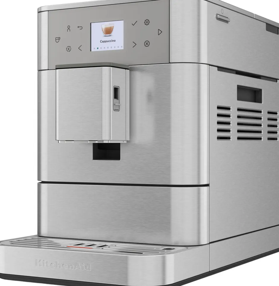 Kaffe & Te<KitchenAid fuldautomatisk espressomaskin-5KES8556ESX