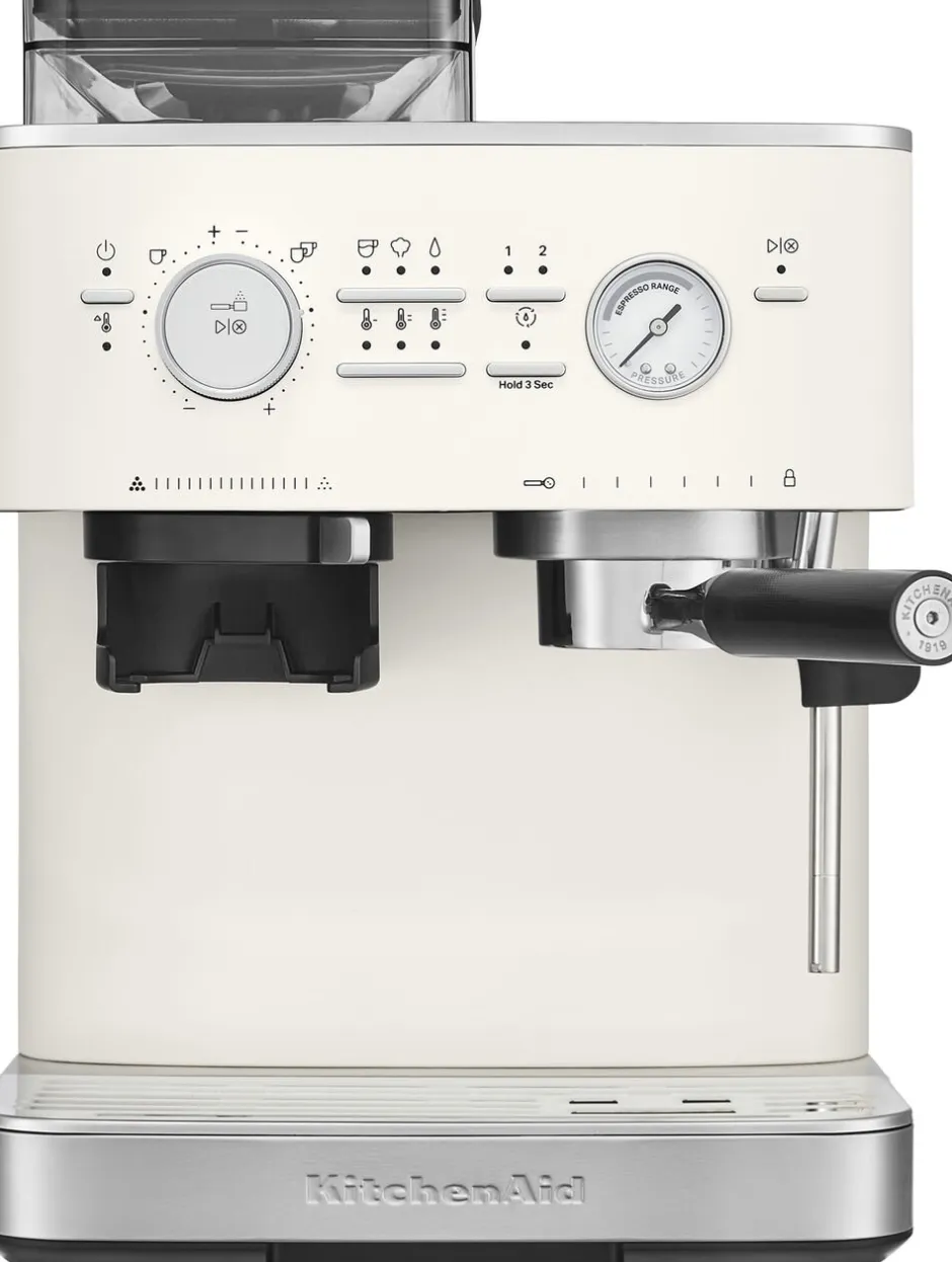 Kaffe & Te<KitchenAid halvautomatisk espressomaskine-5KES6551EPL