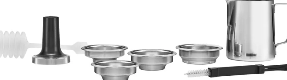 Kaffe & Te<KitchenAid halvautomatisk espressomaskine-5KES6551EPL
