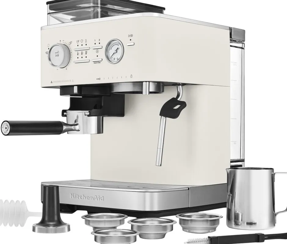 Kaffe & Te<KitchenAid halvautomatisk espressomaskine-5KES6551EPL