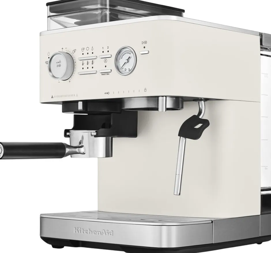 Kaffe & Te<KitchenAid halvautomatisk espressomaskine-5KES6551EPL