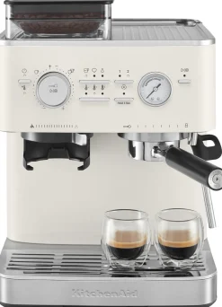 Kaffe & Te<KitchenAid halvautomatisk espressomaskine-5KES6551EPL